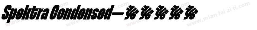 Spektra Condensed字体转换